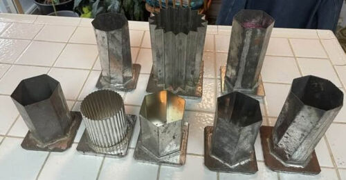 Lot of Eight (8) Candle Molds - Lot. # 1