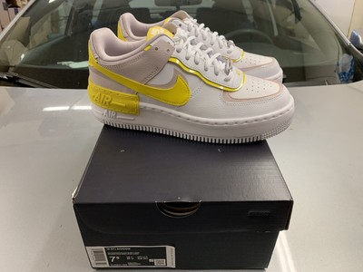 Nike Air Force One 1 AF1 Shadow Pink Yellow White New Size 7.5 Women Ships  ASAP | eBay