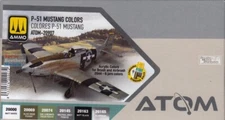 Mig Ammo #20907 ATOM Paint Set - P-51 Mustang Colors (6)