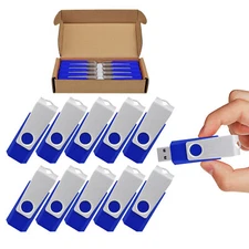 Bulk Sale 1-10pcs Lot 16GB 32GB 64GB 128GB USB 2.0 Metal Swivel USB Flash Drive 