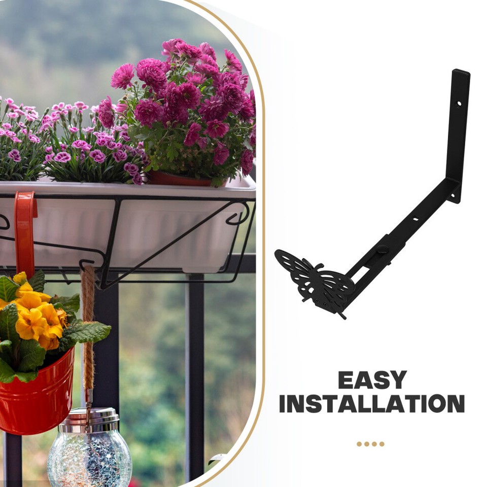 Plant Pot Hanger Bracket Iron Flower Pot Window Boxes Flower Pot Stand