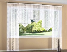 Schiebegardine Flora Ranke Motiv Gardine Zubehör Klettband Muster Vorhang Blumen