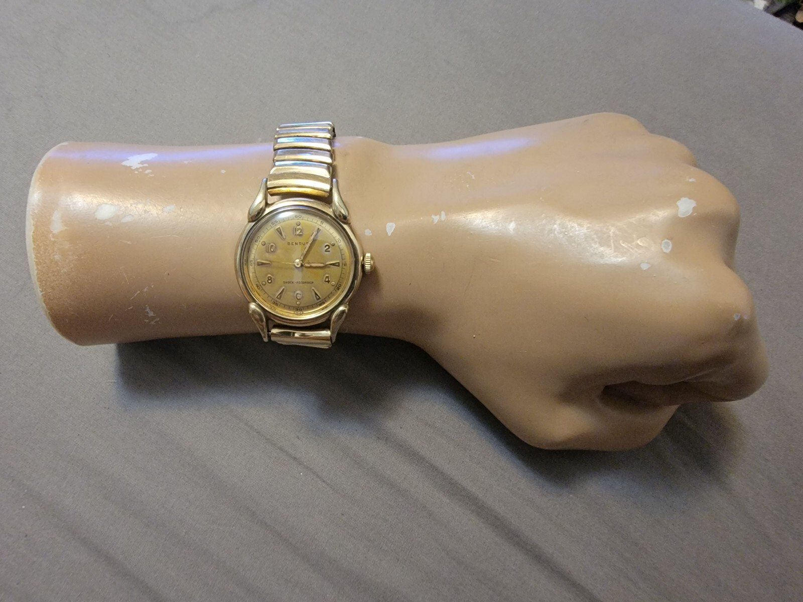 Vintage Benrus 10K RGP Tropical Dial 17 Jewels Manual Wind Men's Watch