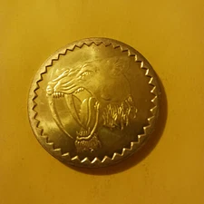 POG, SLAMTEK SABRE TOOTH SLAMMER - Brass Metal, 90s Retro Toy/Vintage