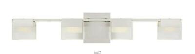 Home Decorators Collection VICINO 100W Matte Nickel Integrated LED Bath Light
