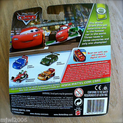 Disney PIXAR Cars SHU TODOROKI diecast WGP theme 7/13 World Grand