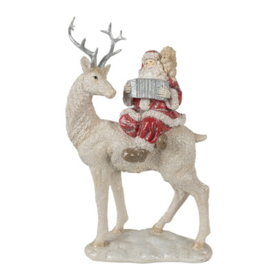Clayre Eef Weihnachten Deko Weihnachtsmann Weihnachtsschmuck Nikolaus 31*20*9cm