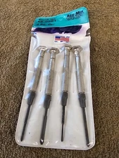 Moody Acu-Min Precision Miniature Screwdriver Set 4pc Cross Recess Phillips NOS