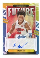 /49 Saddiq Bey Rookie Auto Absolute Memorabilia Future Signature 2020 Level 1 RC