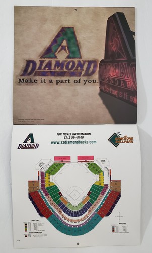 Arizona Diamondbacks 1999 Team Calendar Dbacks 1999 SGA - NUOVO & MAI USATO - Foto 8 di 10
