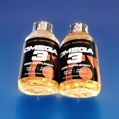 (90,27 /kg)Scitec Omega 3 (2 Dosen mit je 100 Tabletten je Gesamtinhalt 149g)