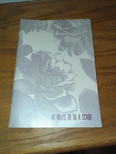 VTG Nordstrom 40 Ways To Tie a Scarf Vintage 1987 How To Instructions Booklet