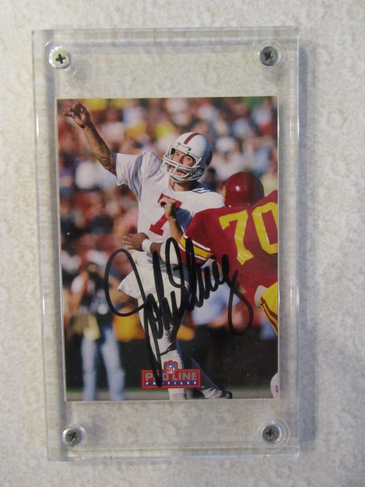 1992 Pro Line Profiles 2 of 9 John Elway Broncos Auto Signed Certified Card