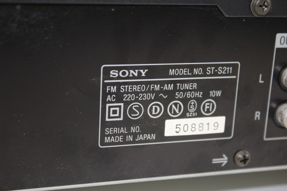 Sony Tuner ST S211 Stereo Fm/AM Working (1993-94) | eBay