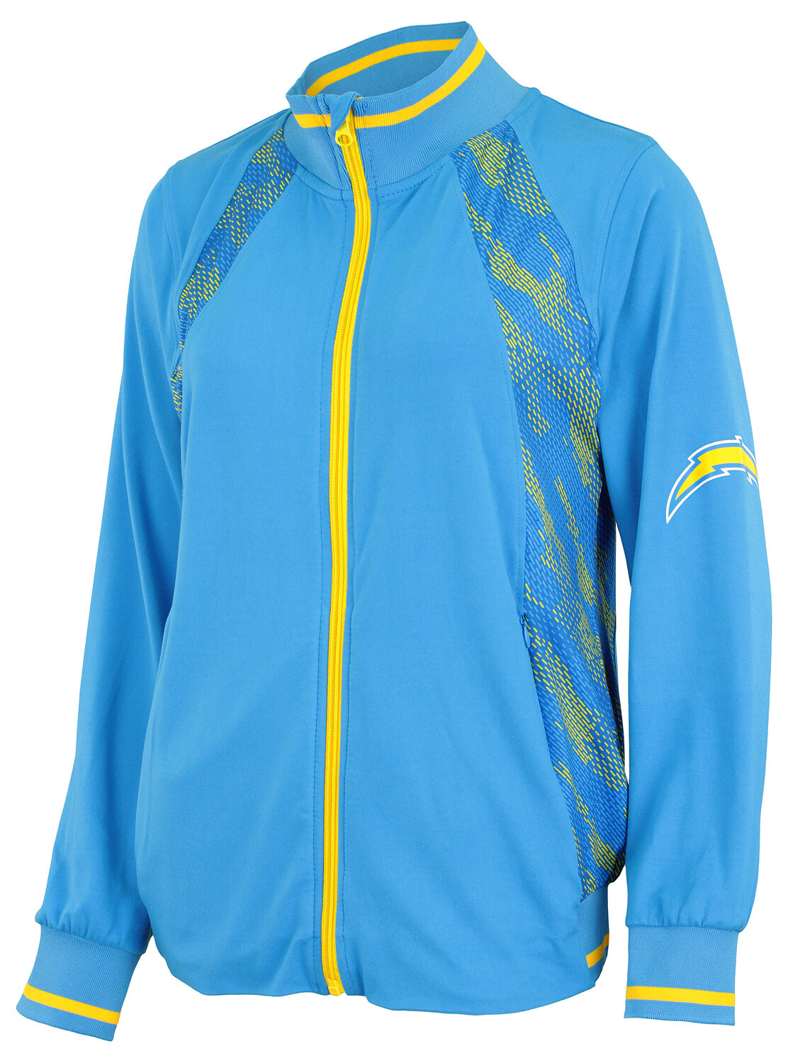 Женская куртка Zubaz NFL Los Angeles Chargers с застежкой-молнией Viper Accent Jacket