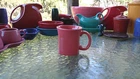 "SQUARE" MUG flamingo pink FIESTAWARE FIESTA WARE 13 OZ new