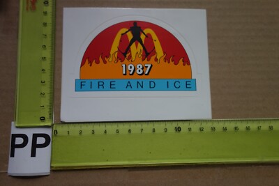 Alter Aufkleber Restaurant Imbiss MC DONALD'S 1987 Fire and Ice Bogner(?)