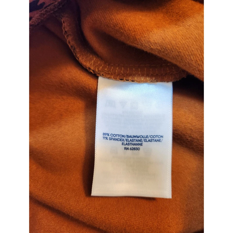 Lands End Women's Brown Black Leopard Stretch Mid Rise Cropped Legging Size 2X - Image 4 of 4