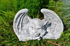Torwächter Gartenfigur Gargoyle, schlafender Denker, NEU massiver Steinguss