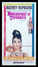 BREAKFAST AT TIFFANY'S ✯ CineMasterpieces TIFFANYS AUDREY HEPBURN MOVIE POSTER