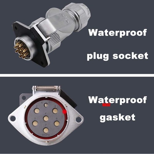 WY24 TE+ZG Aviation Plugs Sockets IP67 Waterproof Cable Connector 2 3 4~19 Pins - Picture 9 of 40