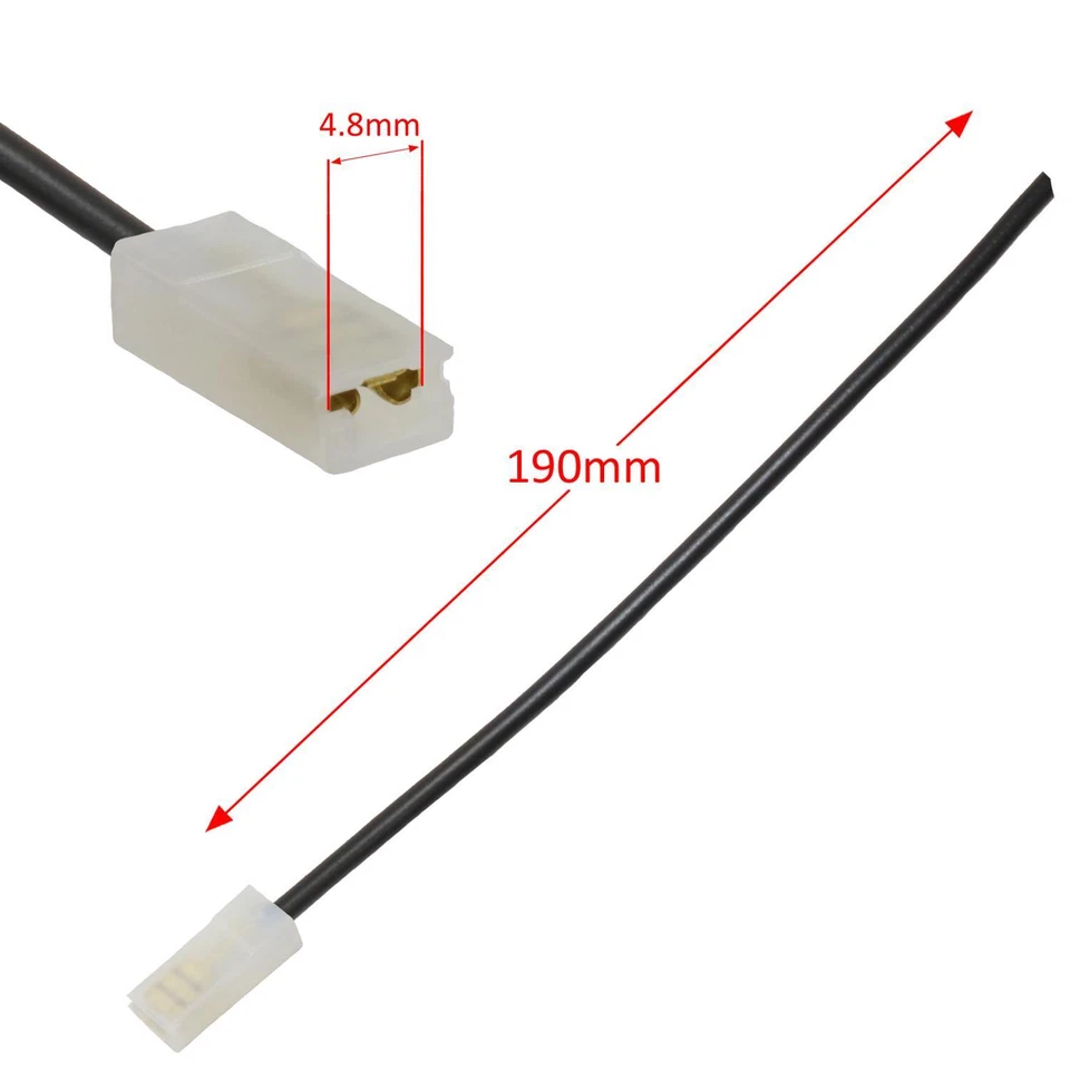 Female 4.8mm Spade End Electrical Pre Wired Connector, 19cm x 1mm - Crimped End - Image 2 of 4