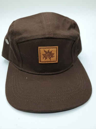 5 Panel Hat Cap Brown Designer 