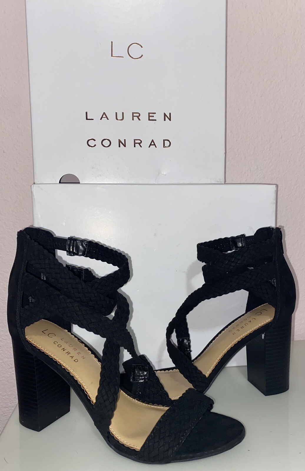 lc lauren conrad sweetheart women's high heels
