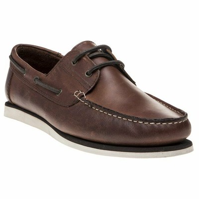 Red Tape Mens Helford Shoes - Wood