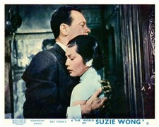 The World of Suzie Wong Original Lobby Card William Holden Nancy Kwan embracing 