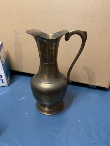 Antique Brass Pitcher Water Jug 19thC Patina India