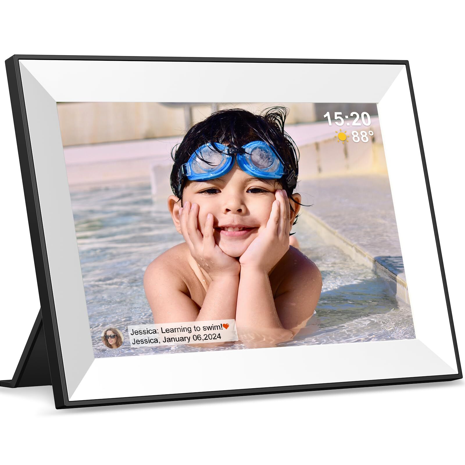 Frameo Digital Picture Frame,WiFi Slideshow Digital Photo Frame with 10.1 Inc...