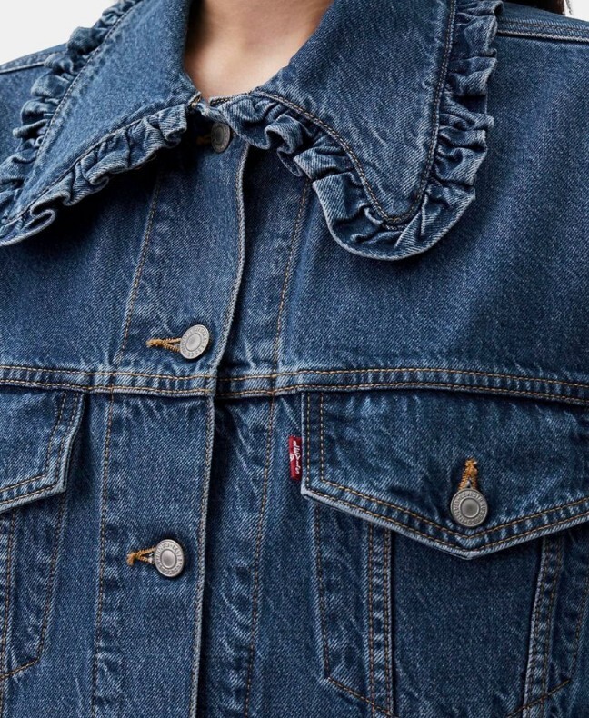 週末SALE！新品【GANNI×Levis】デニムジャケット Levi's × GANNI リーバイス×ガニー デニムジャケット - メルカリ
