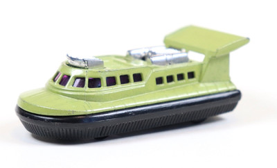Vintage Matchbox Lesney Superfast Hovercraft 1972 Green with Black Base No 72&2