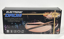 Electronic Drum Set 9 Pads Portable MIDI Roll-up Drum Kit w/ Foot Pedals