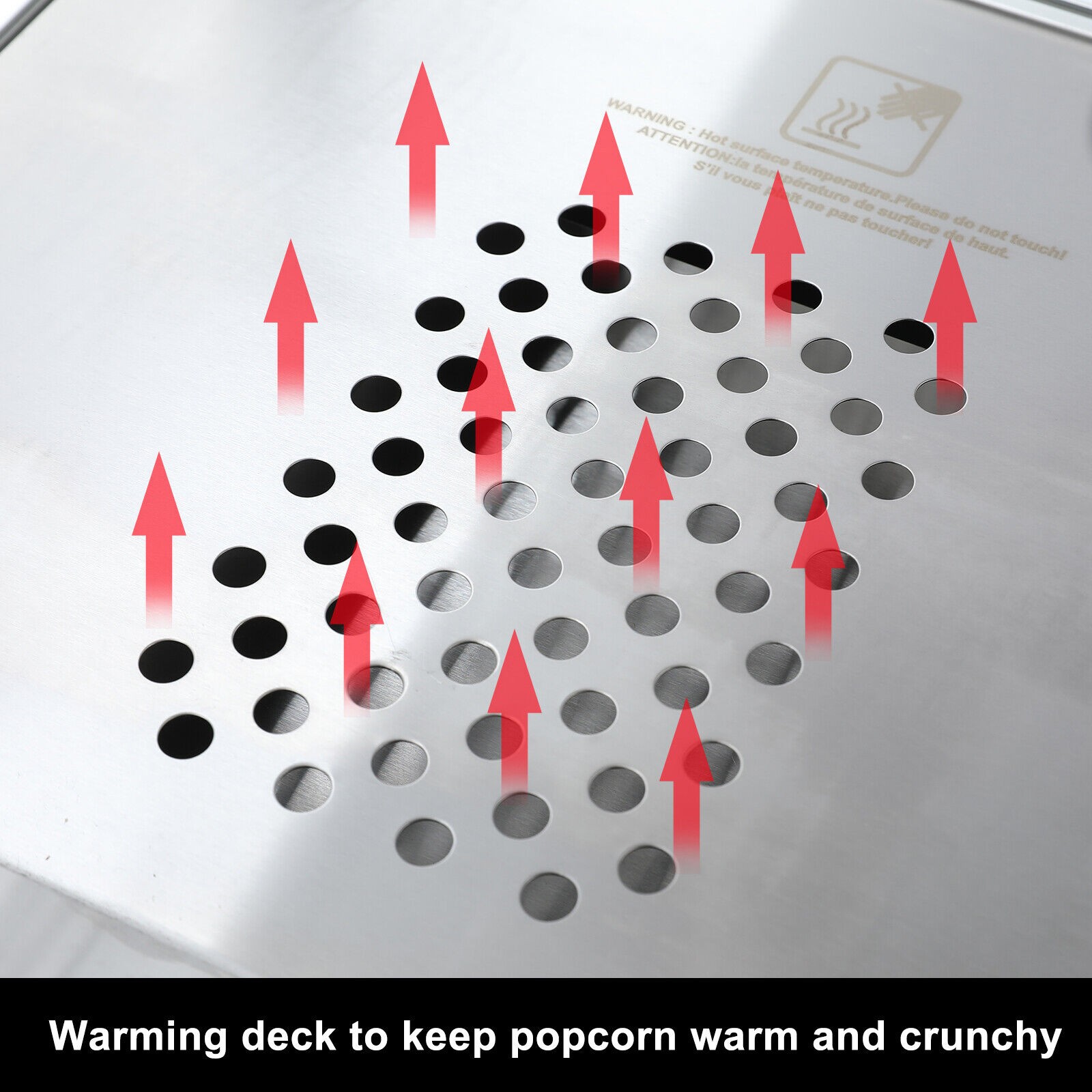 Commercial Popcorn Popper Machine With Cart 8 Ounce Capacity Popcorn Maker-Black