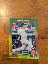 2024 Topps x Chris Berman: Boomer's Baseball #5 Juan Soto Green #/75