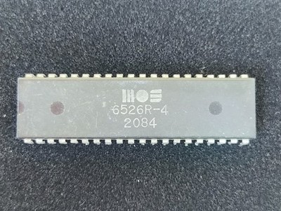 MOS 6526R-4 CIA I/O Controller DIP 40 Pin Kunststoff Vintage IC Commodore 64 1984