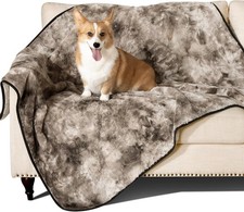 Waterproof Dog Blanket,Leak Proof Sofa & Couch Protection, Soft Reversible Flee