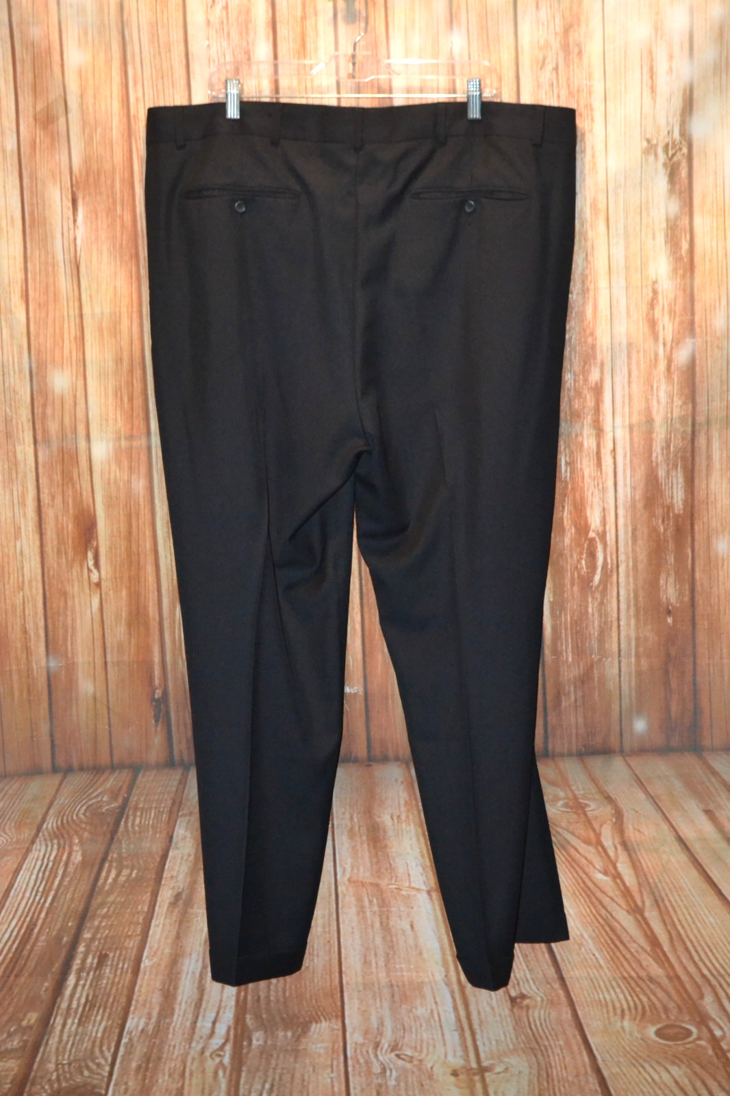 Geoffrey Beene Men Black Solid 2 Button Suit Sz 5… - image 8
