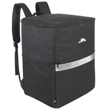 Insulated Food Delivery Backpack with Drink Cup Holders Pocket Reflectors for...
