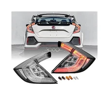 Water,Resistant LED Rear Lights, 2017,2021 Honda Civic 5D Hatchback Upgrade