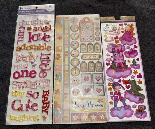 10 Packs Stickers Sticker Lot Letters Best Friends Girl 3d Owls Zoo Animals - Picture 3 of 7