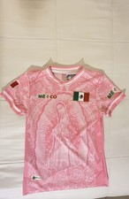 Mexico Virgin Mary Jersey Pink Jersey Style Top w/ Flag Graphic