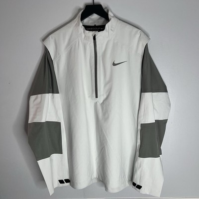 Nike Golf Hyperadapt Storm-Fit 10 Half Zip Windbreaker Jacket Mens XL Silver