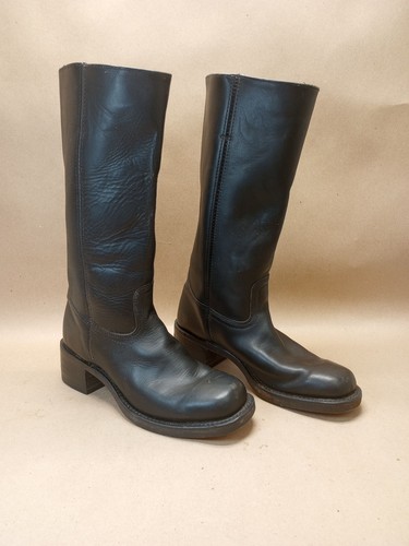 Stivali Frye Campus pelle nera 14L uomo 9,5 M punta quadrata 87290 vintage made in USA