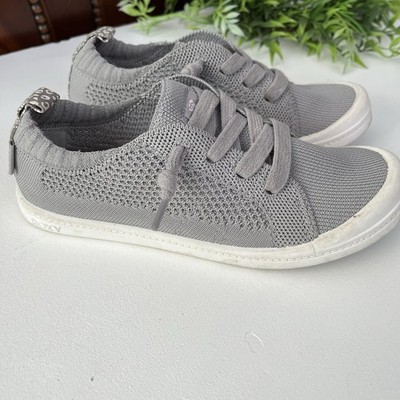 Roxy Gray Girls Shoes Size 13, Slip On Bayshore Closed Knit