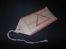 WW2 German Reichsbahn Frachtanh&auml;nger - RAILWAY FRIEGHT SHIPPING TAG - NICE!
