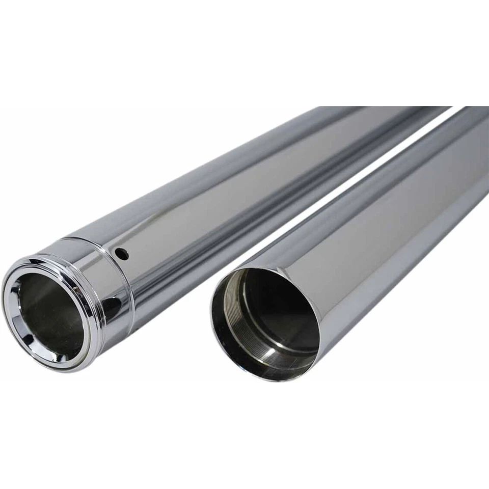 Dew Mfg. 35mm Fork Tubes - 23.50" - Show Chrome T4070 - Image 2 of 4