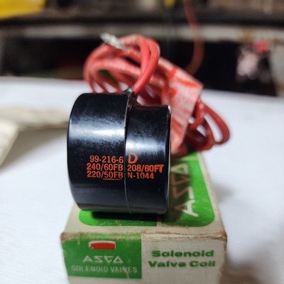 ASCO 99-216-6-D Solenoid Valve Coil 120V/60Hz 110V/50Hz Two Lead Wires